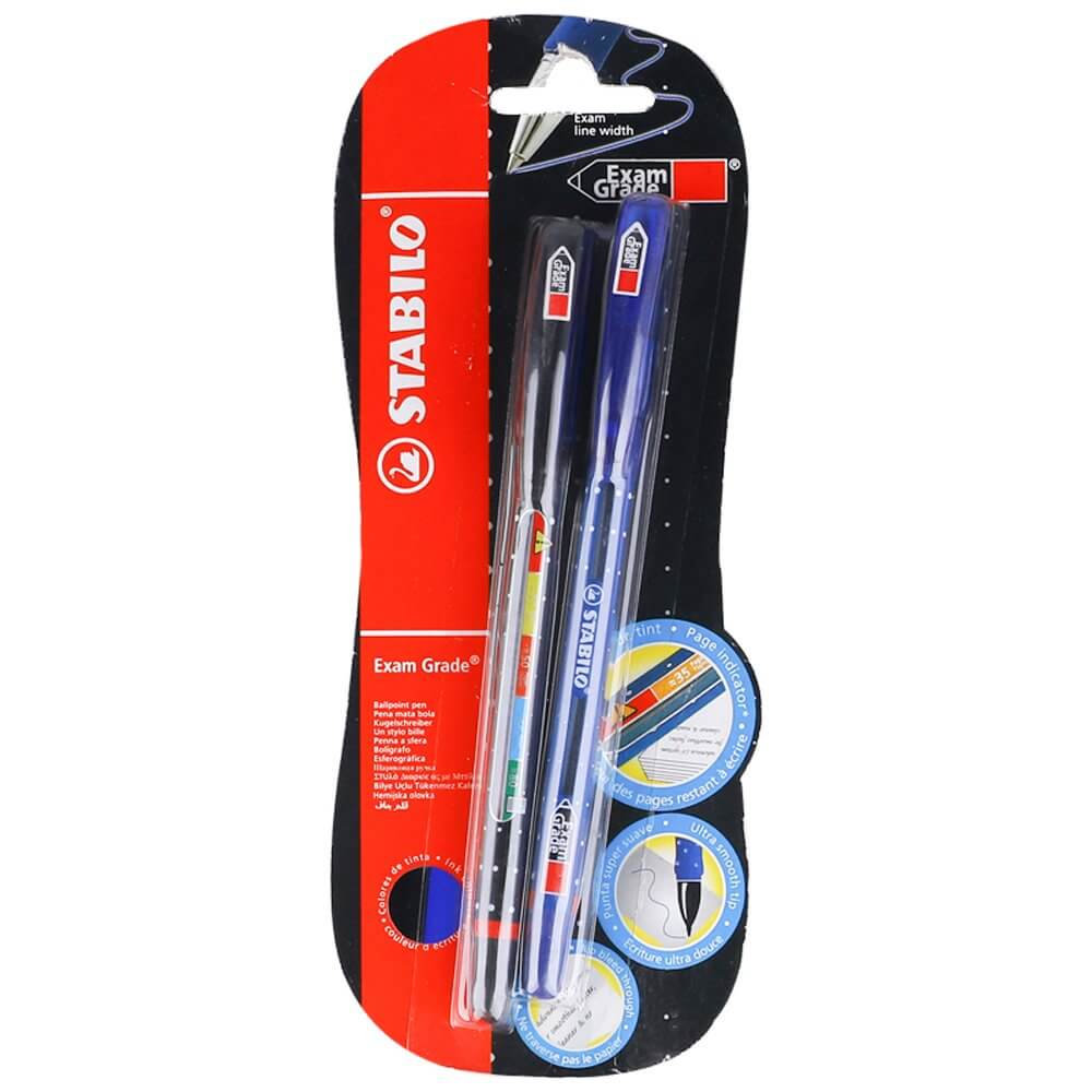 Pix fara mecanism Stabilo Exam Grade, G, 0.4 mm, 2 culori/blister, albastru, negru Pix fara mecanism Stabilo Exam Grade, G, 0.4 mm, 2 culori/blister, albastru, negru